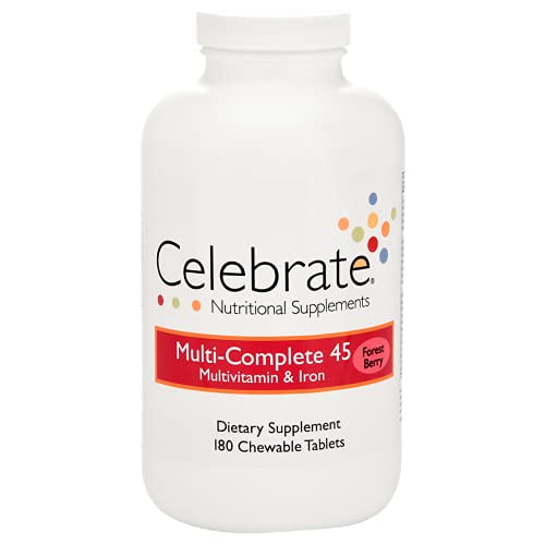 Celebrate Vitamins 45 Bariatric Multivitamin with Iron Chewables, 45 mg of Iron