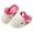 Hot Pink, variant on Girls Boys Sandals Summer Cute Solid Color Closed Toe Non-Slip Soft Sole Slip On Water Shoes Infant Comfort Beach Sandal,Grey,12-15 Months