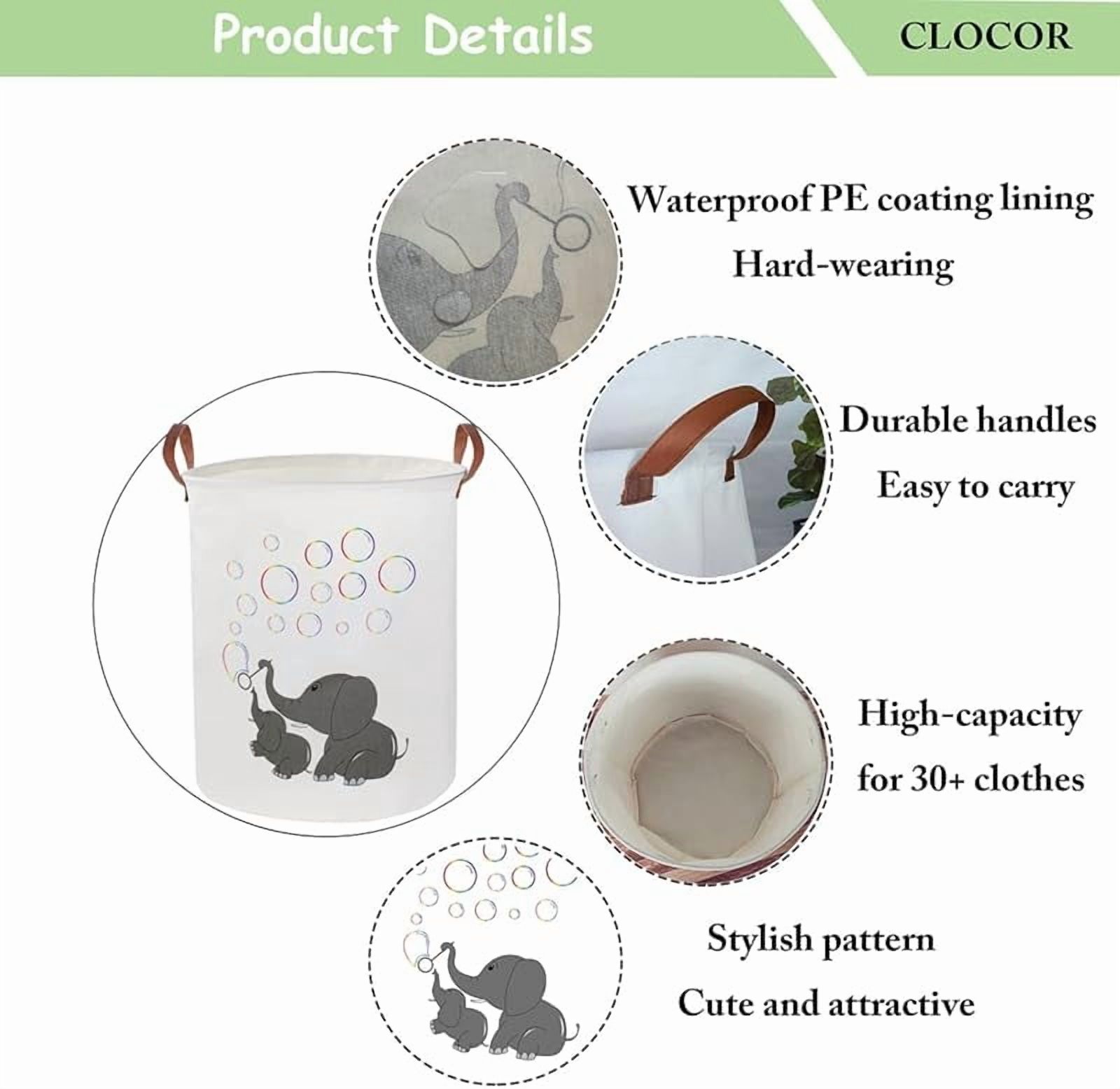 Kids Laundry Basket,Waterproof Baby Boys Nursery Hamper,Collapsible Fabric Storage Container,Toys Bin,Room Decor,Gift Basket