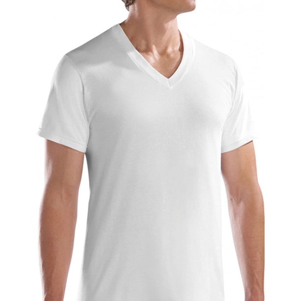 Fruit of the Loom Men's V-Neck White T-Shirts Multi Pack - Walmart.com