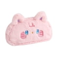 thumbnail image 1 of Estuche de peluche para lápices, bolsa de papelería con forma de animal de peluche, monedero, organizador novedoso, suave Rosa, 1 of 9