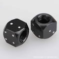 thumbnail image 3 of 2Pcs Universal Dice Shaped Motorcycle Tire alloy dice valve cap Valve Cap Aluminium Alloy Explosion-proof Valve Core Cover Accessory, 3 of 4