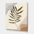 thumbnail image 3 of Designart ' Abstract Botanical Minimalist Leaf In Earth Tones I ' Modern Canvas Wall Art Print, 3 of 4