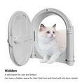thumbnail image 3 of Puerta Arqueada Para Gatos, Hermosa Y Segura Puerta Interior Para Mascotas Fácil Instalación De Bricolaje Sin Solapa Para Interiores Para Mascotas Pequeñas, 3 of 7