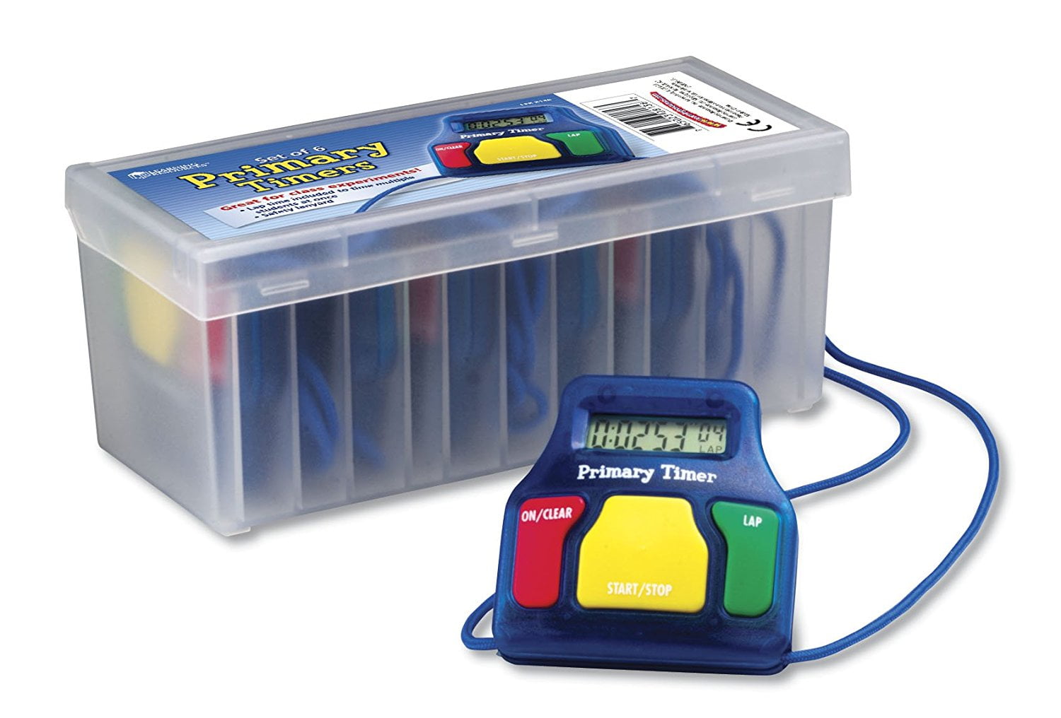Learning Resources Student Timer, Set of 6 KidFriendly Timers and