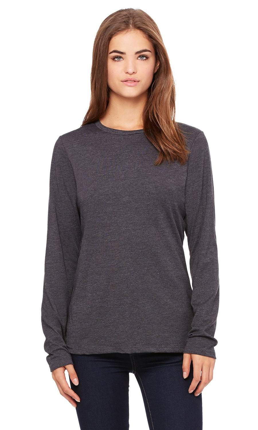 BELLA+CANVAS - The Bella + Canvas Ladies Relaxed Jersey Long Sleeve T ...