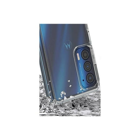 SaharaCase - Hybrid-Flex Hard Shell Series Case for Motorola Edge (2021) - Clear