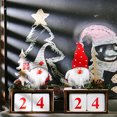 thumbnail image 6 of Calendar Ornament Lovely Santa Design Wooden Christmas Calendar Ornament for Home, 6 of 7