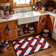 thumbnail image 4 of Clearance! Patriotic Checkered Doormat Red White Blue Geometric Entry Rug 4th Of July Independence Day Non Slip Floor Mat for Front Door Porch Mudroom Patio Summer Party Welcome Mat Cookout Decor, 4 of 6