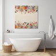 thumbnail image 3 of Vintage Flowers Wall Art Painting on Canvas, Spring Floral Botanical Rustic Pastoral Canvas Art Home Prints Wall Art Framed Modern Artwork for Living Room Bedroom Wall Decor 16x16in, 3 of 9