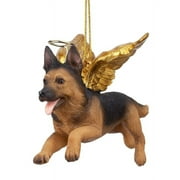 DESIGN TOSCANO Honor the Pooch: German Shepherd Holiday Dog Angel Ornament