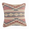 thumbnail image 3 of Laddha Home Designs Hand-Stitched Southwestern Cotton Throw Pillow Cover - 18" - Pink and Gray, 3 of 8