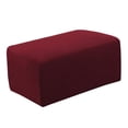 thumbnail image 3 of Anti- Footstool Cover Ottoman Slipcovers Footrest Pouf Sofa Accessories - Red, 83 to 116cm, 3 of 8