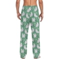 thumbnail image 2 of FREEAMG Cute Samoyed Dogs Floral Grass Men's Pajama Pants Sleepwear Lounge Pajama Bottoms, 2 of 6