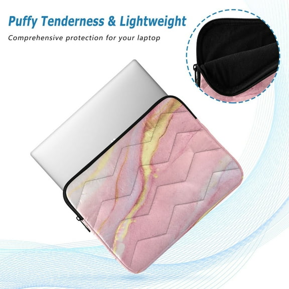 Iauyy(M)13.4 inch Laptop Sleeve,Shockproof Durable Computer Carrying laptop Bag,Slim Cover for 13.4-14 inch HP Dell Lenovo Asus Notebook,Marble