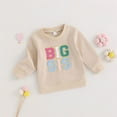 thumbnail image 2 of FRSASU Boys Girls Long Sleeve Sports Sweatshirt Casual Clothing Sports Casual Sweatshirt Khaki 3Y, 2 of 9