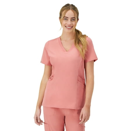 Hanes Womens Scrubs Healthcare Top, Comfort Fit Moisture-Wicking Stretch Scrubs for Women