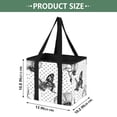 thumbnail image 2 of Collapsible Car Trunk Organizer with Handles 600D Oxford for Car Kitchen and Home Storage, Black and White Butterfly 13× 10.2×10.8inch, 2 of 6