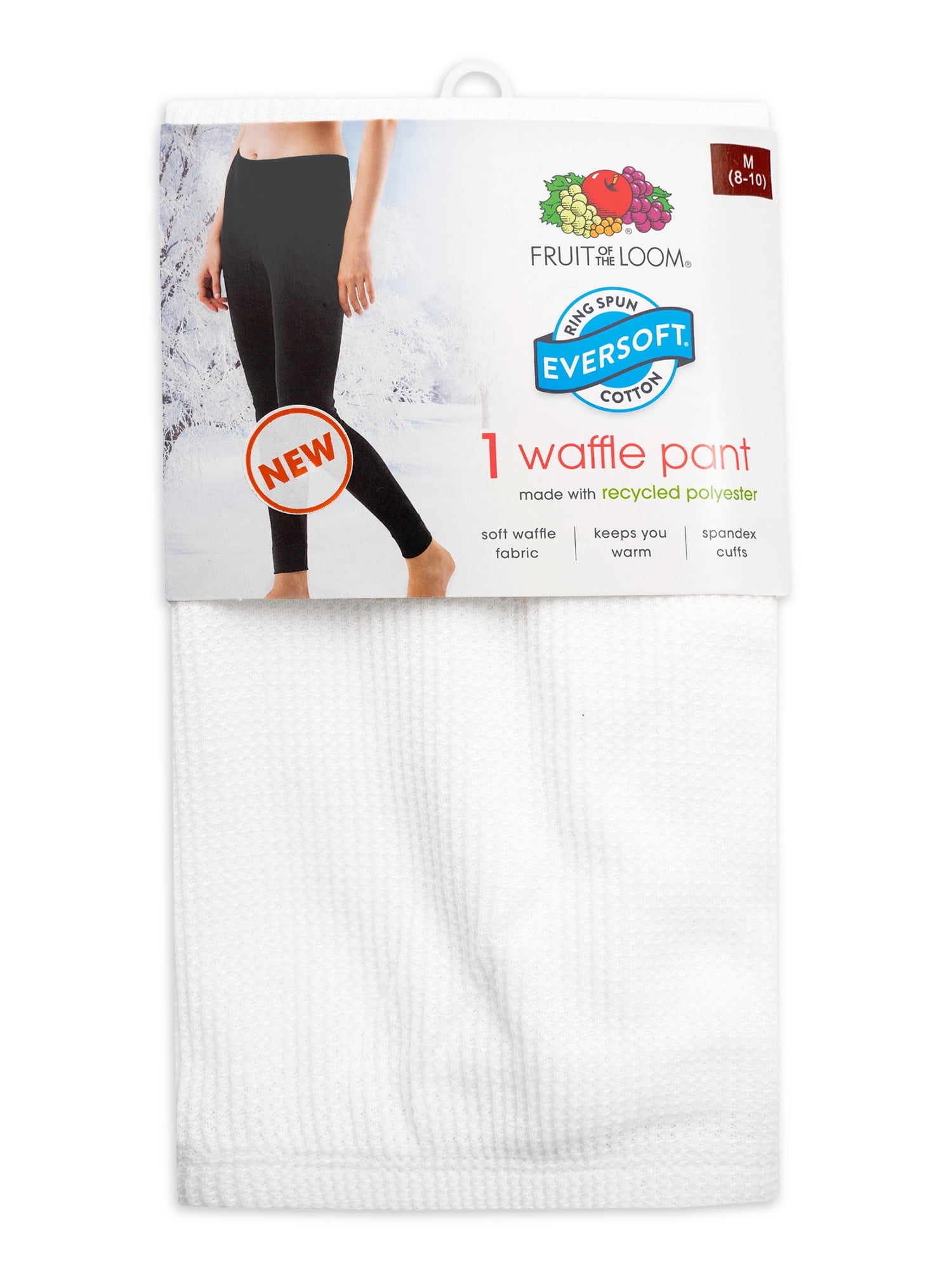 Fruit of the Loom Women's and Women's Plus Eversoft Waffle Thermal Bottom, 2-Pack