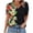 Green 01, variant on DeHolifer Women's Tops Casual Color Block Short Sleeve V-Neck T-Shirts Summer Casual Tees Tops Green L