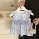 thumbnail image 4 of Vestido de verano para niñas, dulce lazo, mangas voladoras, estilo moderno, falda de viaje, 4 of 6