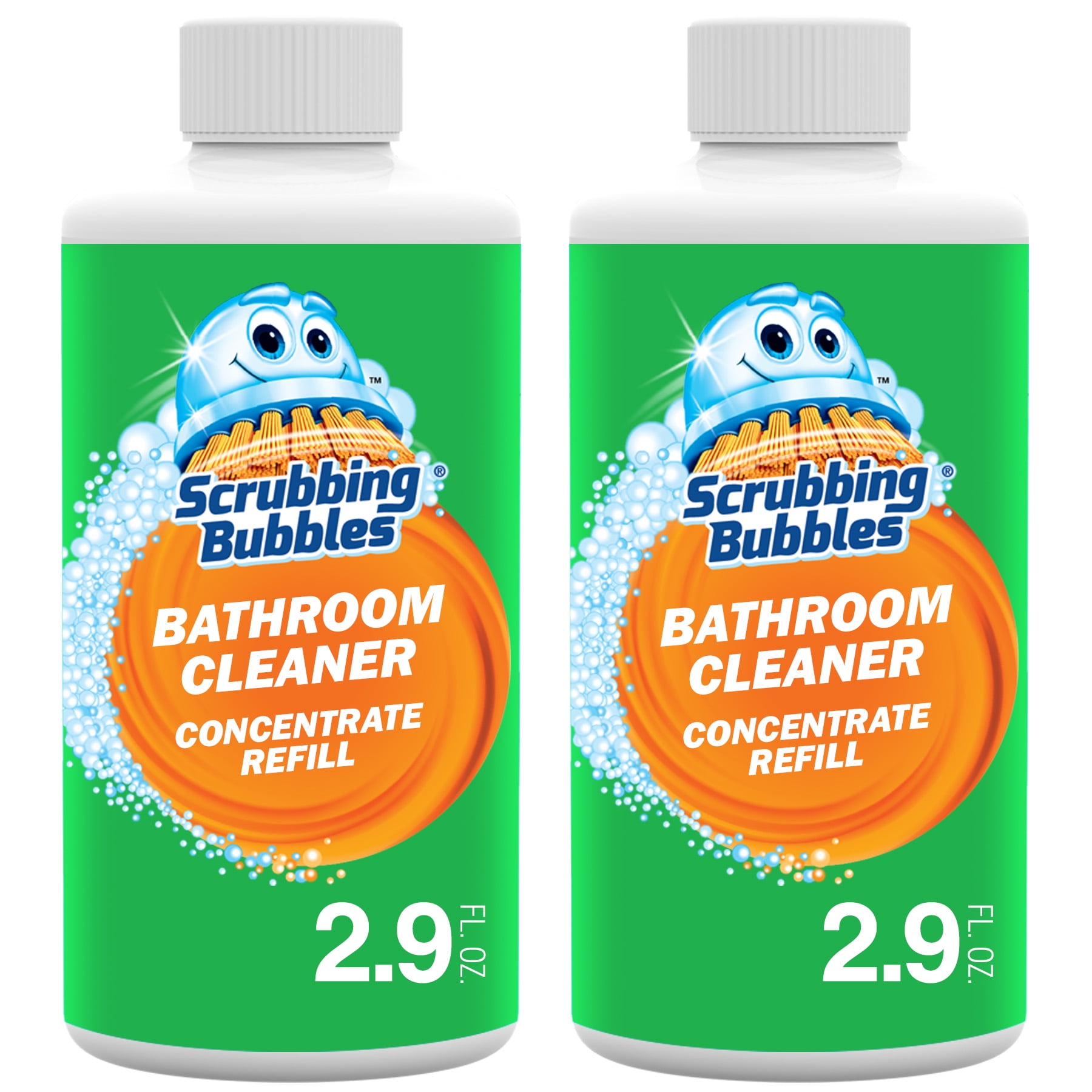 Scrubbing Bubbles Multi Surface Bathroom Cleaner Concentrate, Two 2.9