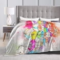 thumbnail image 6 of Vintage Umbrella Art Throw Blanket, Anti-Pilling Ultra-Soft Micro Fleece Cover Blanket for Bed Sofa, for All Seasons, 50"x40", 6 of 9