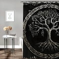 thumbnail image 2 of Orinice Tree of Life Branches Bathroom Decor Set - Colorful Luxurious Polyester Shower Curtain Set with Hooks 69x72, 2 of 7