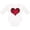 AA-White, variant on Inktastic Red Plaid Heart Boys or Girls Long Sleeve Baby Bodysuit