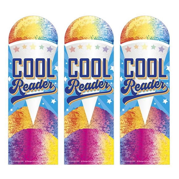 Eureka EU-834054-3 Marque-Page Parfumé Cône de Neige Cool Reader, Lot de 3