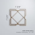 thumbnail image 3 of Ekena Millwork 7 3/8"W x 7 3/8"H x 1/4"T Extra Small Kiowa Decorative Fretwork Wood Wall Panels, Hickory, 3 of 18
