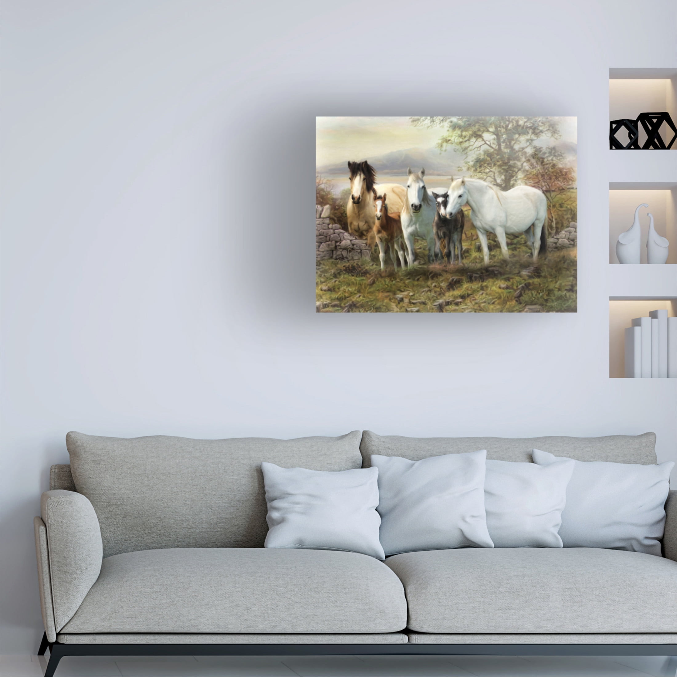 Canvas Wall Art - Trudi Simmonds 'Connemara Ireland' Wall Art for Living Room, Bedroom, or Office Décor by Trademark Fine Art - 19 x 14 Inches