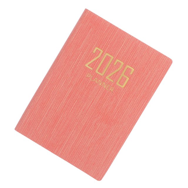 unbranded Planner Mensual Pequeño Rosa Con Agenda 2026 Para Planificación Diaria Portátil Y Papel
