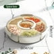 thumbnail image 3 of Six Compartments With Handle Kitchen Sealed Spice Storage Box Transparent Dry Fruit Snack Tray Large Capacity Refrigerator Fresh Box, 3 of 9