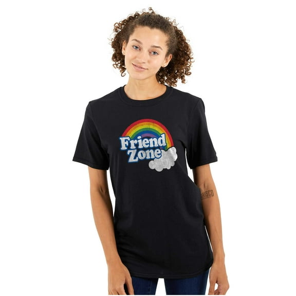 Friend Zone Funny LGBTQ Cute Rainbow Women's Plus Size Graphic Tee Brisco Brands 2X