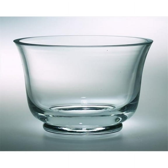 Classic clear 9 in. High Quality Glass Thick Revere Bowl
