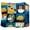 Blue, variant on The Big One Oversized Plush Blue Patchwork Puppy Dogs Throw Blanket - 5ft x 6ft