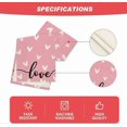 thumbnail image 2 of Pink Love Valentine's Table Runner, Seasonal Kitchen Dining Decoration Table for Indoor Home Party 13x72 Inch, 2 of 5