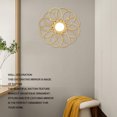 thumbnail image 4 of Wall Mirror, Rust  45cm Dia Rattan Mirror Round Delicate  for Entryway, 4 of 8