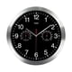 thumbnail image 1 of Elegant Analog Clock With Thermal Hygrometer, Silent Movement For Indoor Outdoor Use, Retro Design With Bright Silver Bezel And Ivory White Dial, 1 of 5