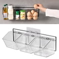 thumbnail image 1 of Wall Mounted Storage Container, 3 Layer Wall Hanging Kitchen Storage Box, Durable Convenient Hanging Metal Wire Basket, Wall Basket Storage for Onions, Ginger, Garlic, 1 of 7