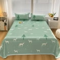 thumbnail image 1 of Dvkptbk Bed Combination Ice Silk Bedding Three Piece Set Breathable Soft Bed Sheets Luxurious Silk Bed Sheets and Pillowcases Lifelike and Interesting Patterns Bedding, 1 of 6