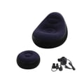 thumbnail image 1 of JJBV Inflatable With Flocking Comfortable Adult Inflatable Vinyl Folding Recliner/air Mattress With Footstool And Air Suitable For Indoor And Outdoor Living, 1 of 6