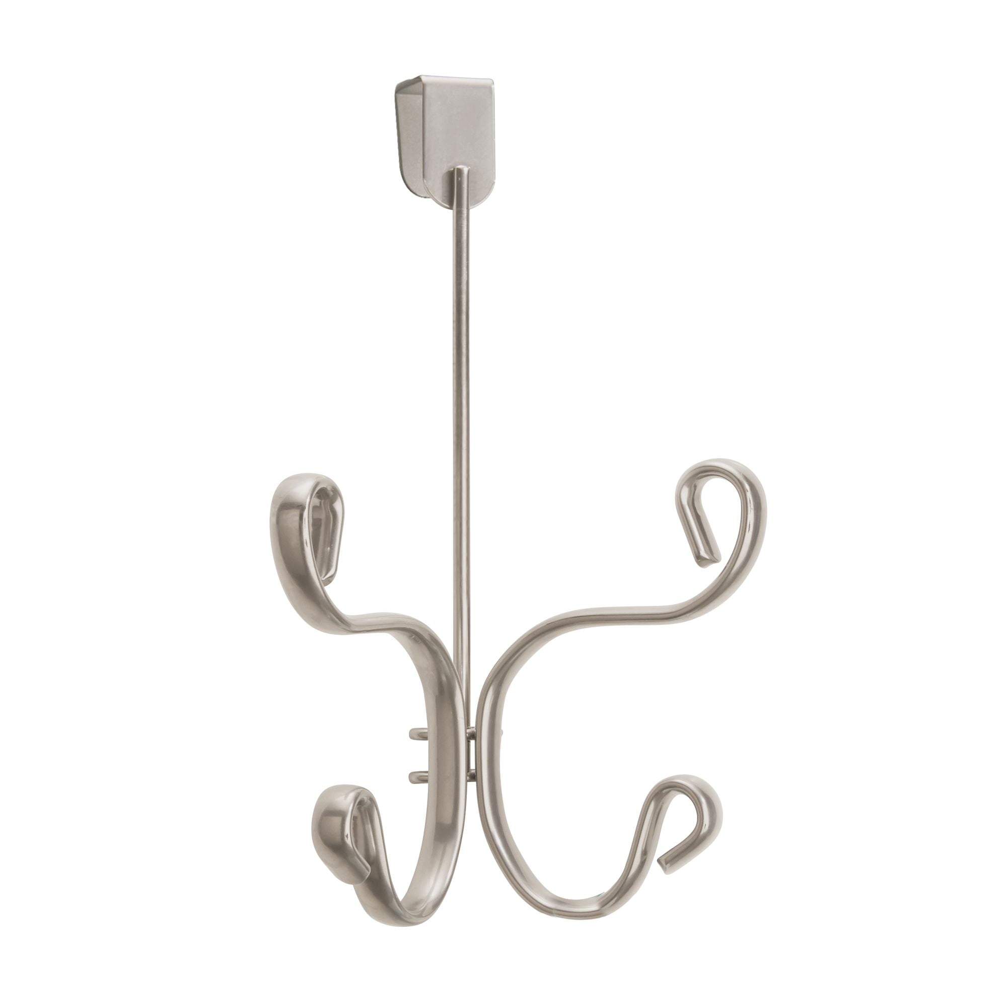 Interdesign Matte Satin Over The Door 4 Hook Rack