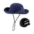 thumbnail image 2 of Gorra de pescador con correa para la barbilla, visera solar, sombrero de playa de verano con concha Armada, 2 of 9