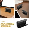 thumbnail image 2 of OULII Under Desk Laptop Shelf 1 Set Black Plastic Adjustable Angle Ergonomic Comfort for Office Work, 2 of 5
