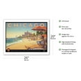 thumbnail image 2 of Chicago Illinois - Lake Michigan - Chicago and Southern Air Lines (C&S) - Edgewater Beach Hotel - Vintage Airline Travel Poster by Kerne Erickson - Fine Art Matte Paper Print (Unframed) 20x26in, 2 of 4