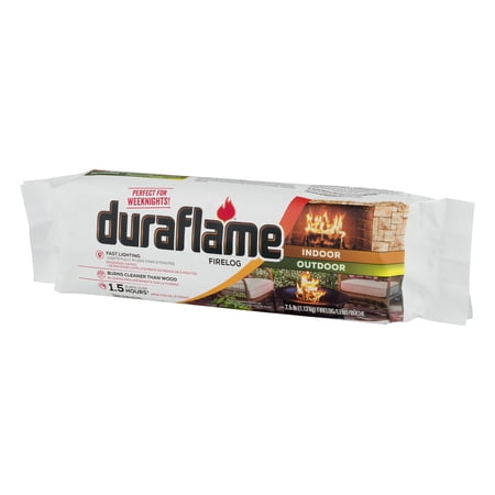 (6 pack) Duraflame 2.5 lb Firelog for Fireplaces and Fire Pits, Burns over 1.5-Hrs , One (1) Firelog