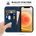thumbnail image 3 of Glaciersei Case for for Iphone 13 Wallet Case, Pu Leather Folio Case, 3 of 4