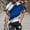 Dark Blue, variant on Mens Dark Blue 3D Ocean Wave Print T-Shirts Abstract Color Block Tee Polyester Spandex Big and Tall Sizes,Size 5XL